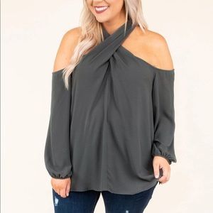 Chic soul cold shoulder top
